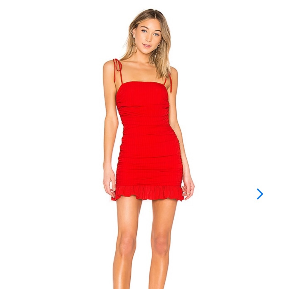 Lovers + Friends Amy Dress in Cherry Red Size Small